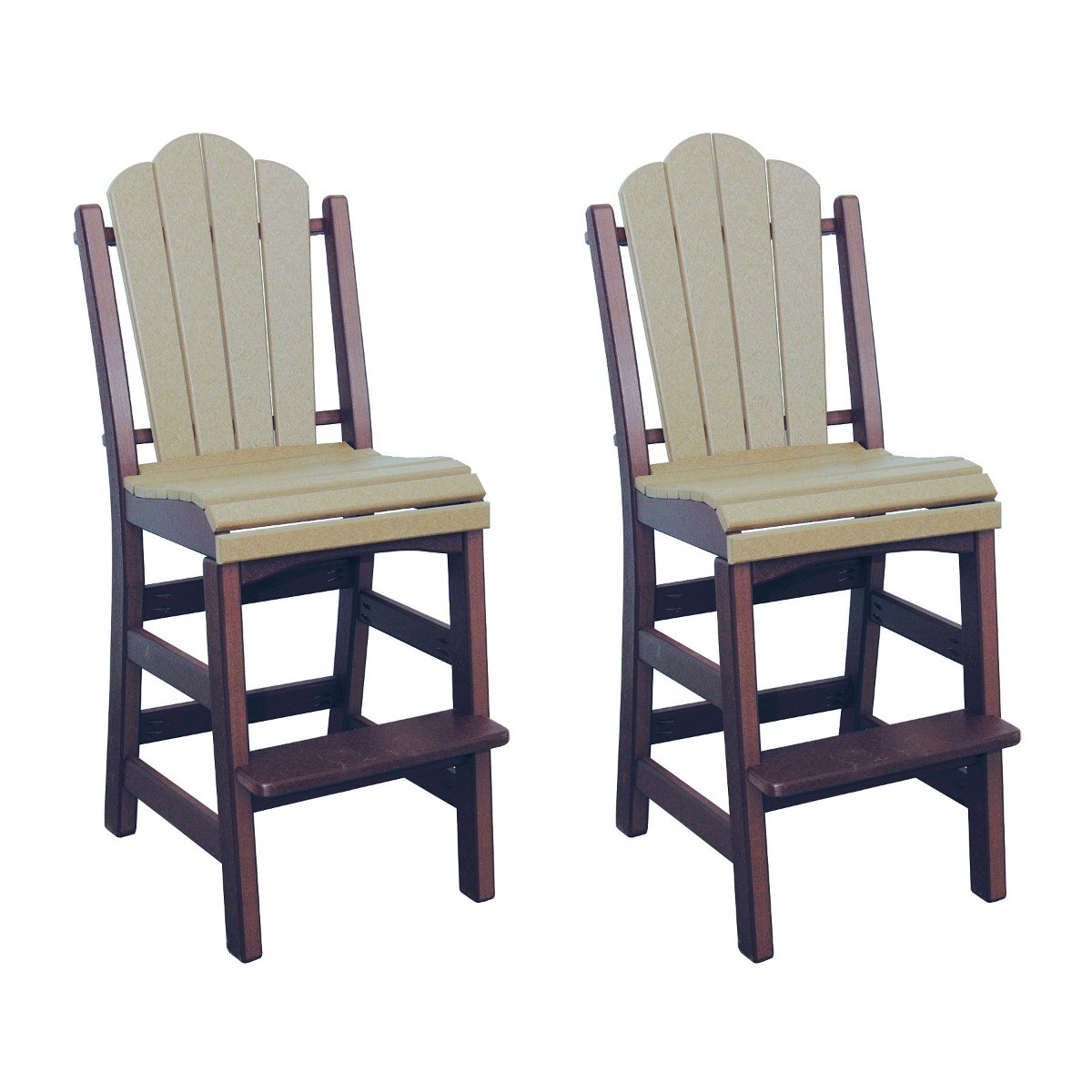 Amish Poly Daisy Counter Side Chair - Sold in Pairs