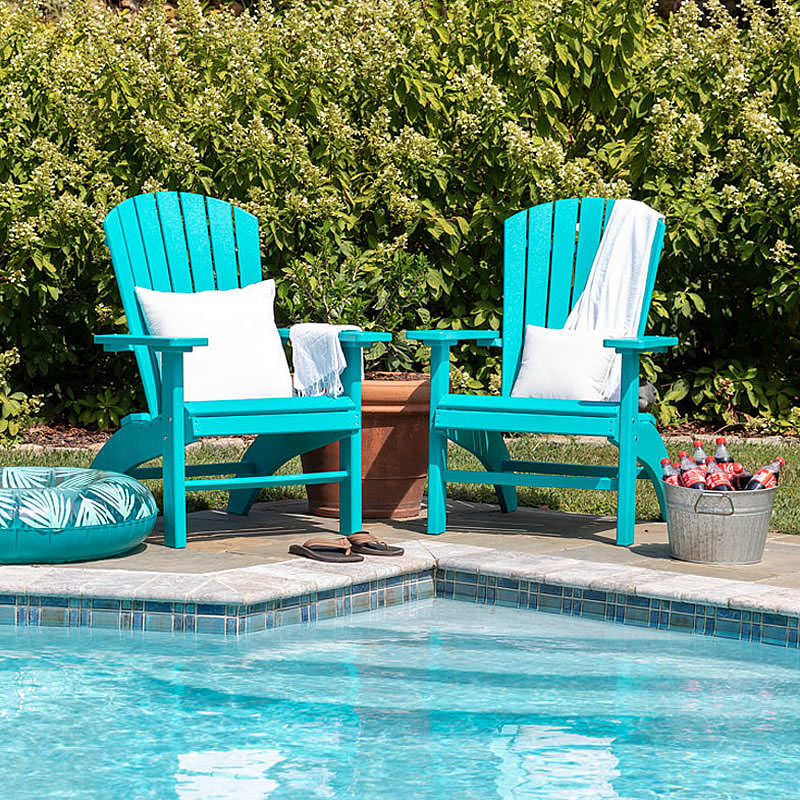 Amish Poly Deluxe Fanback Adirondack Chair