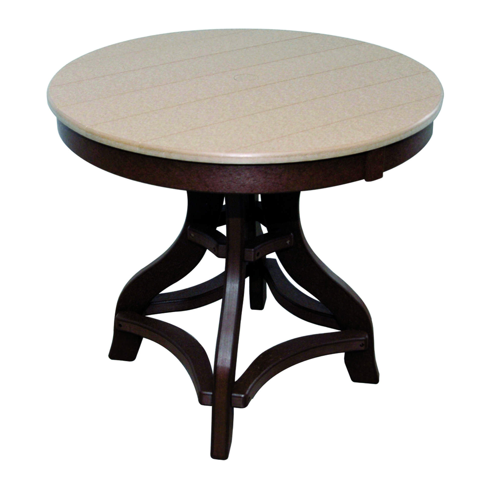Amish Poly 32 in Round Dining Table