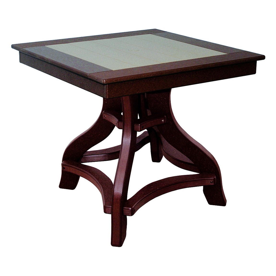 Amish Poly 32 in Square Dining Table