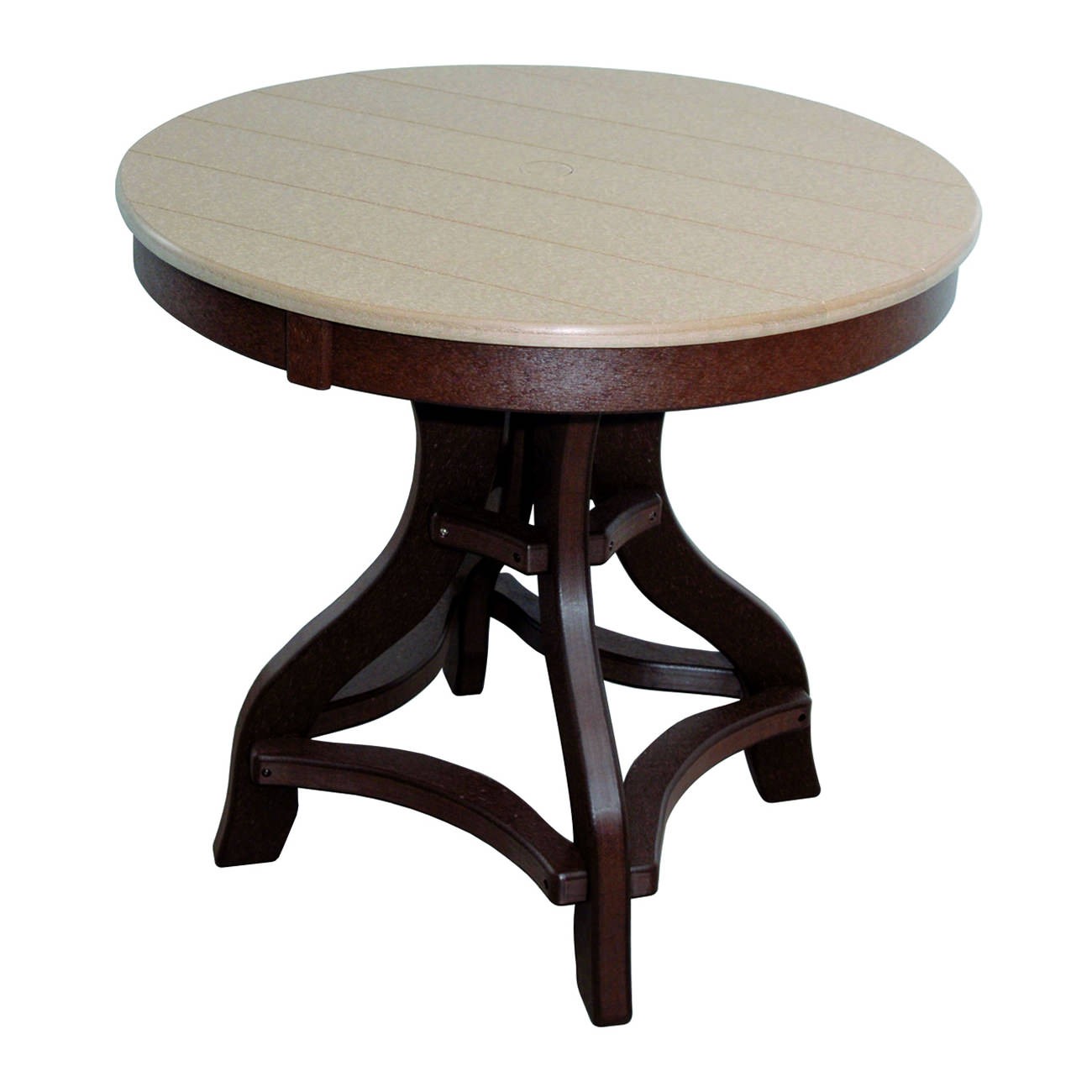 Amish Poly 36 in Round Dining Table