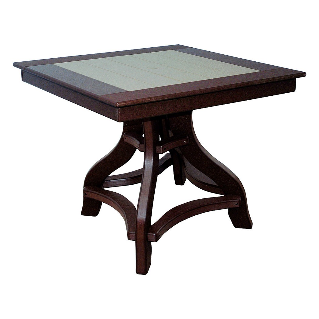 Amish Poly 36 in Square Dining Table