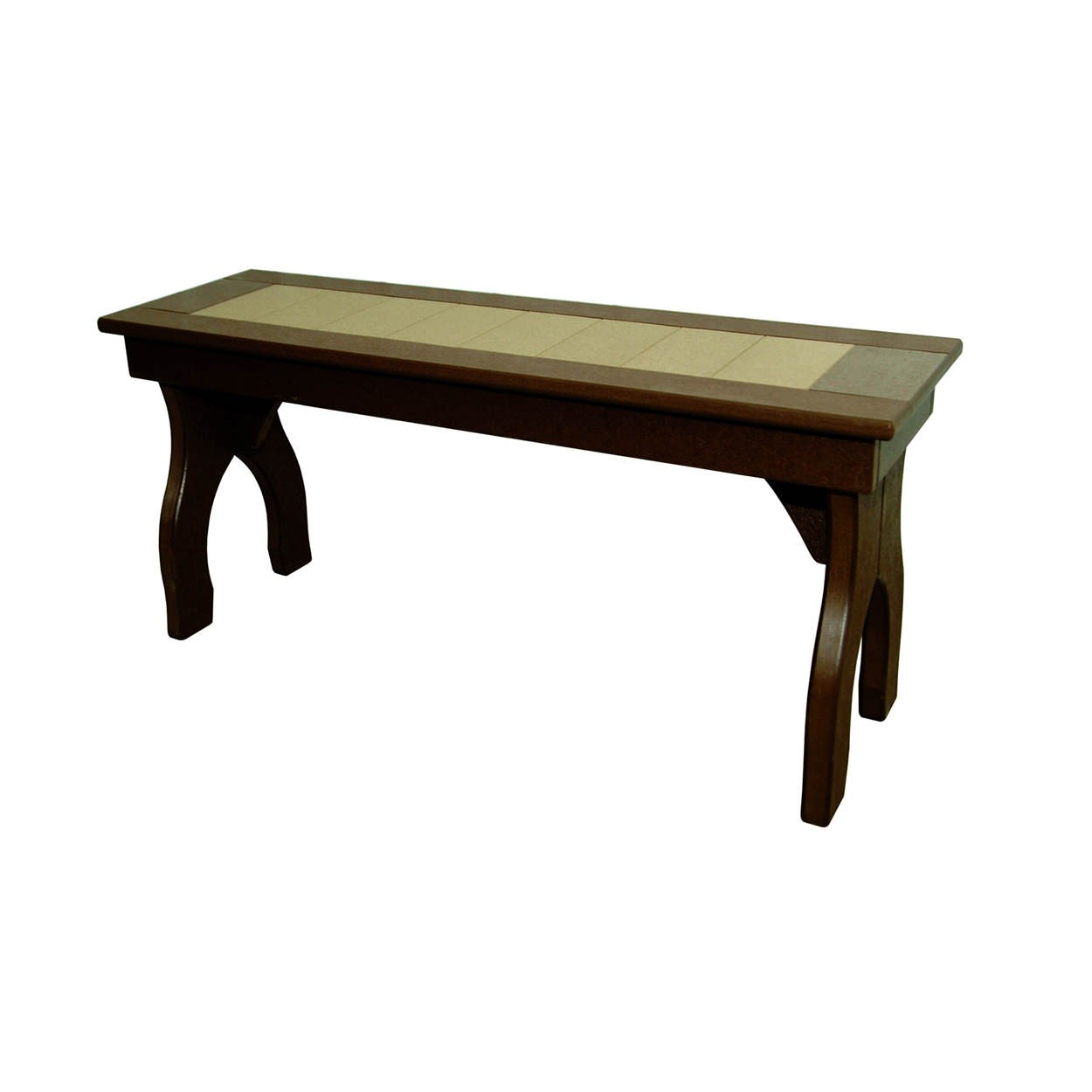 Amish Poly 40 in Backless Dining Bench