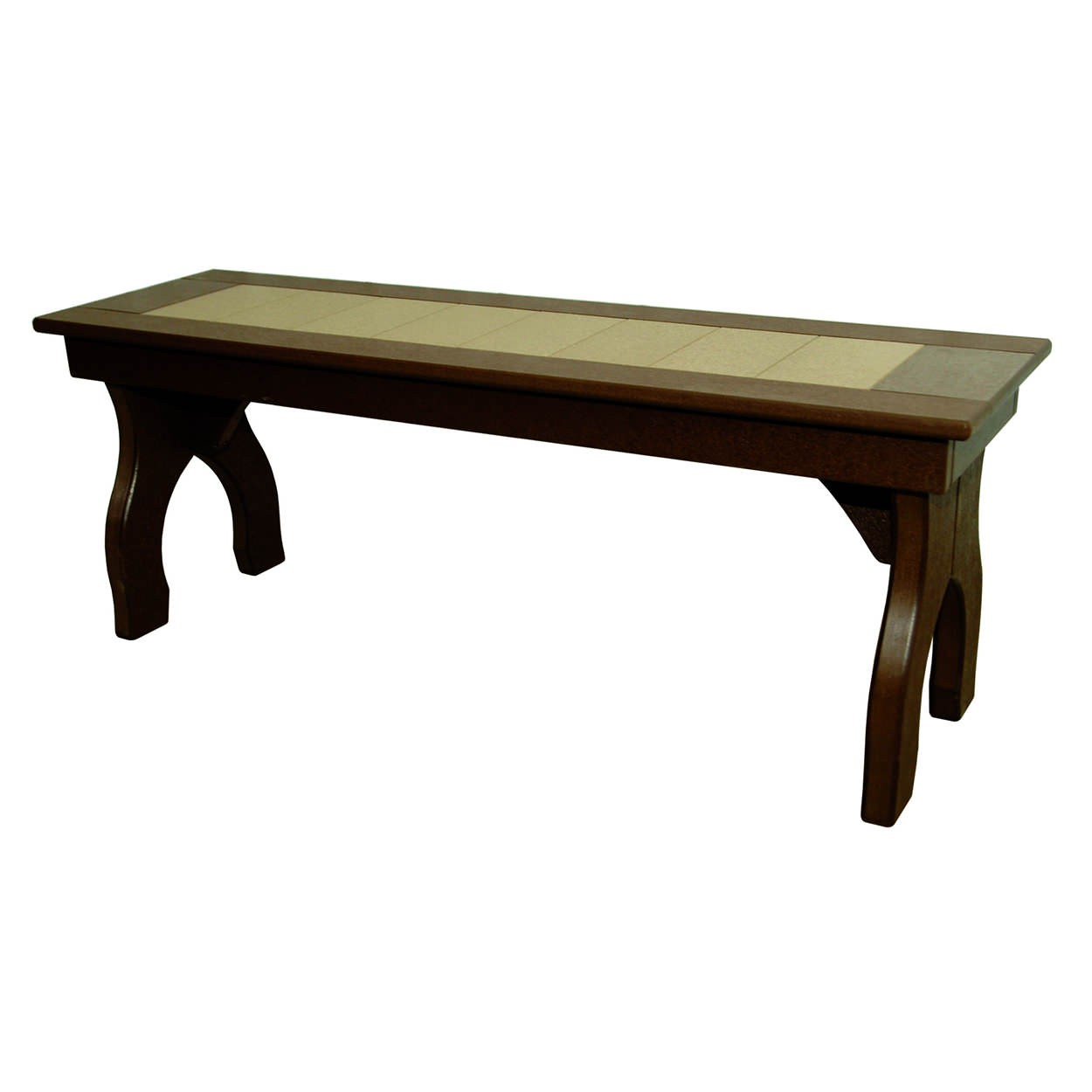 Amish Poly 44 in Backless Dining Bench