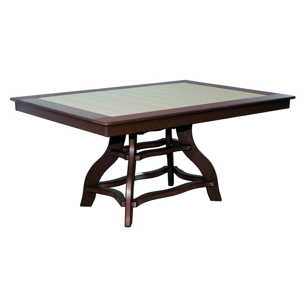 Amish Poly 44 in x 60 in Rectangle Dining Table