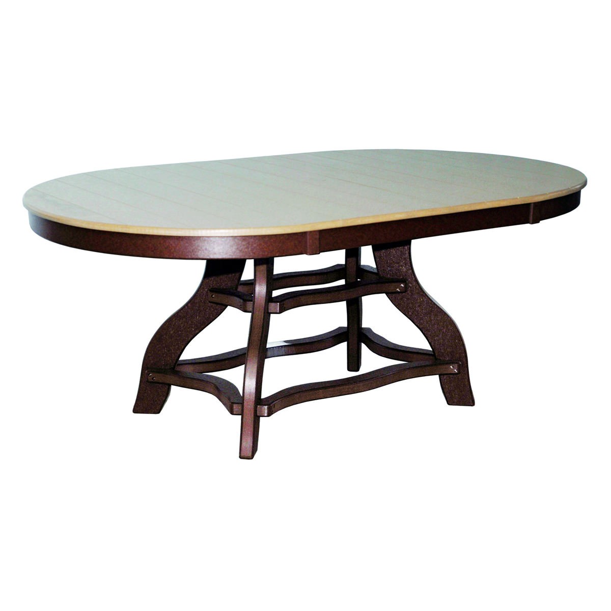 Amish Poly 44 in x 72 in Oval Dining Table