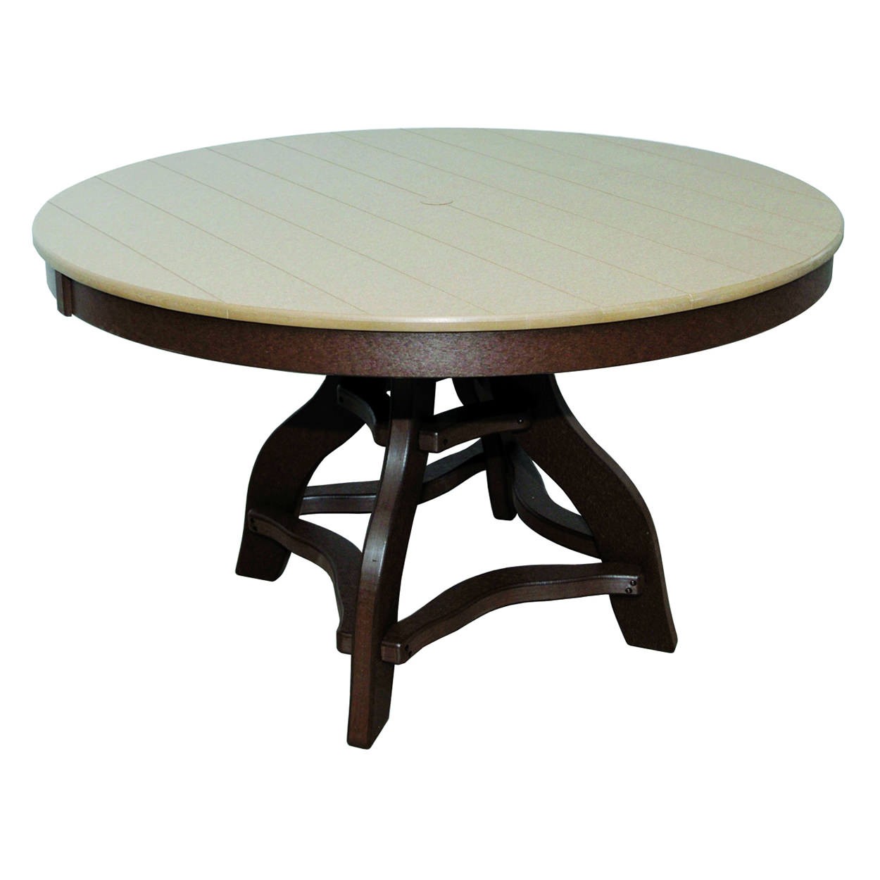 Amish Poly 48 in Round Dining Table