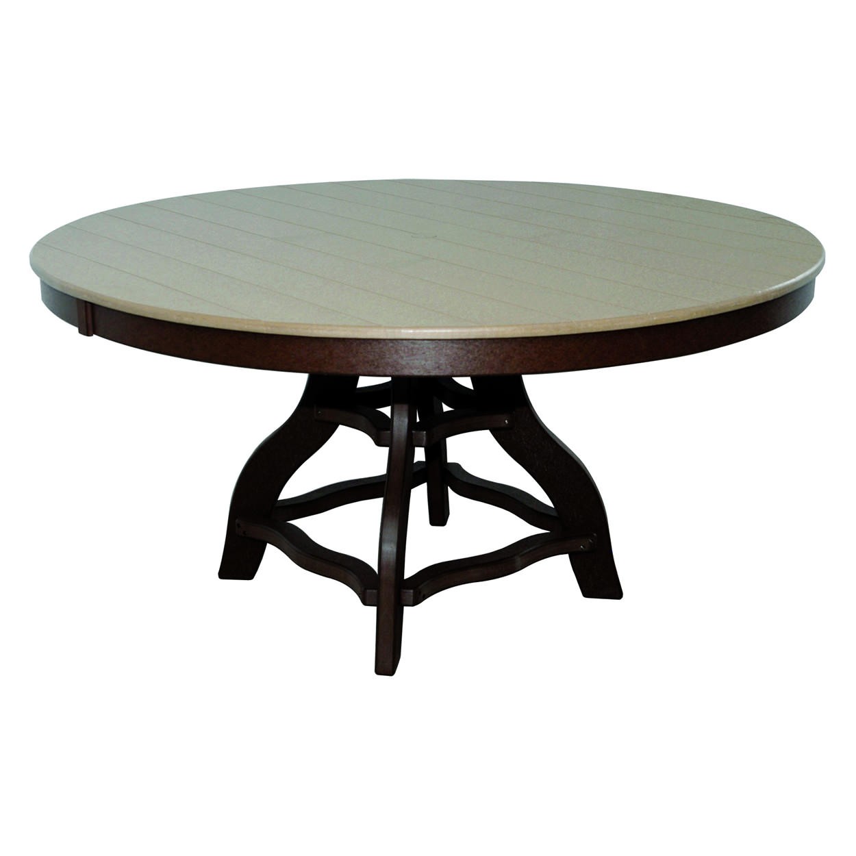Amish Poly 54 in Round Dining Table