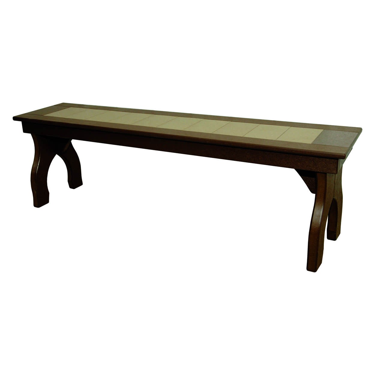 Amish Poly 60 in Backless Dining Bench