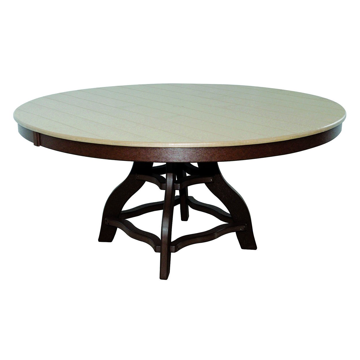 Amish Poly 60 in Round Dining Table