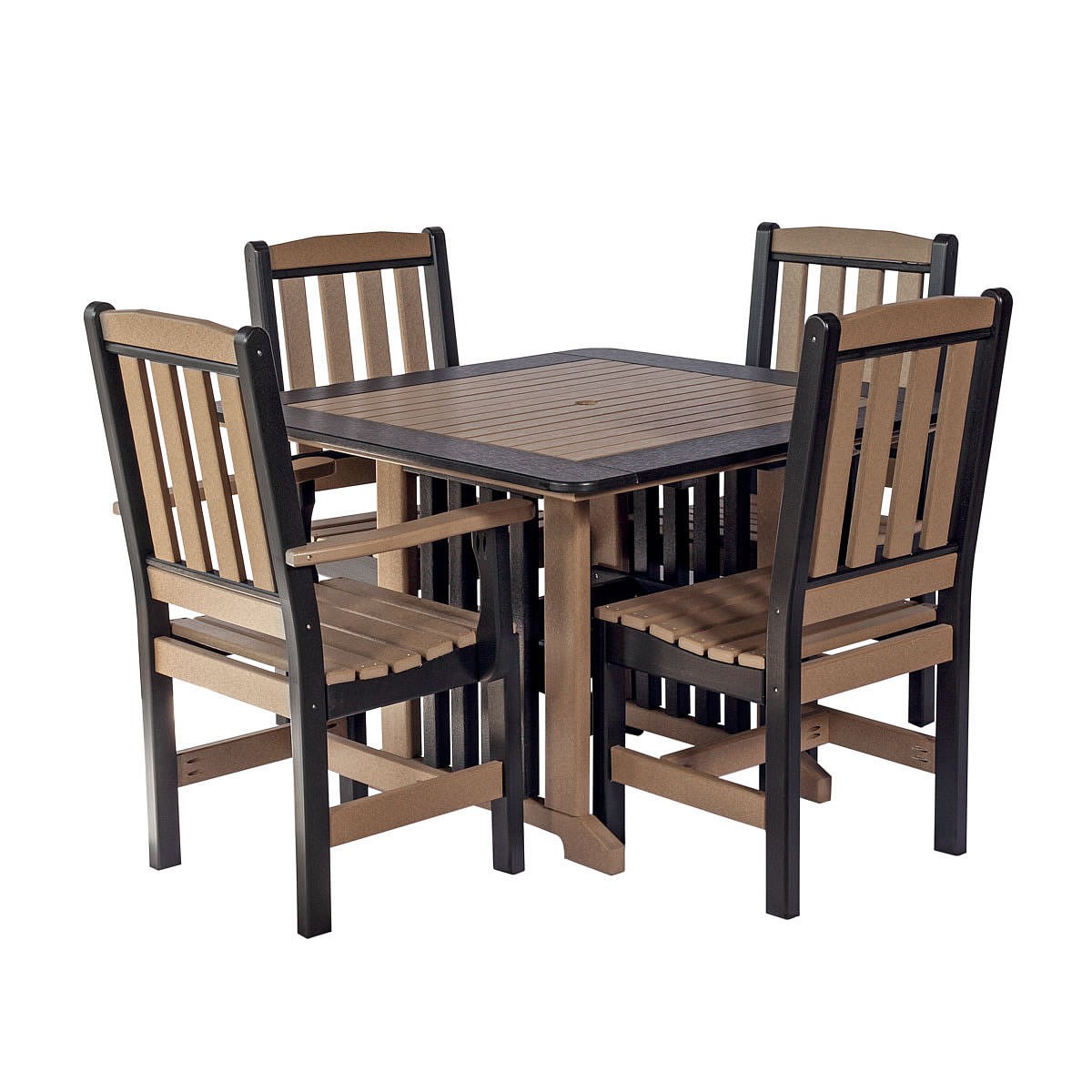 Amish Poly English Garden 5 pc Dining Set
