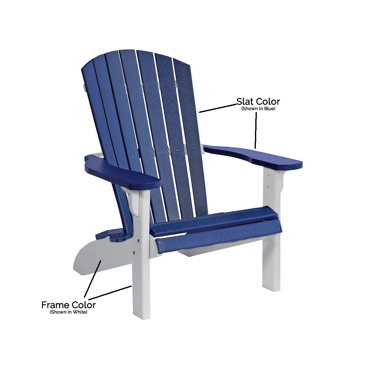 Amish Poly Fan-Back Adirondack Chair
