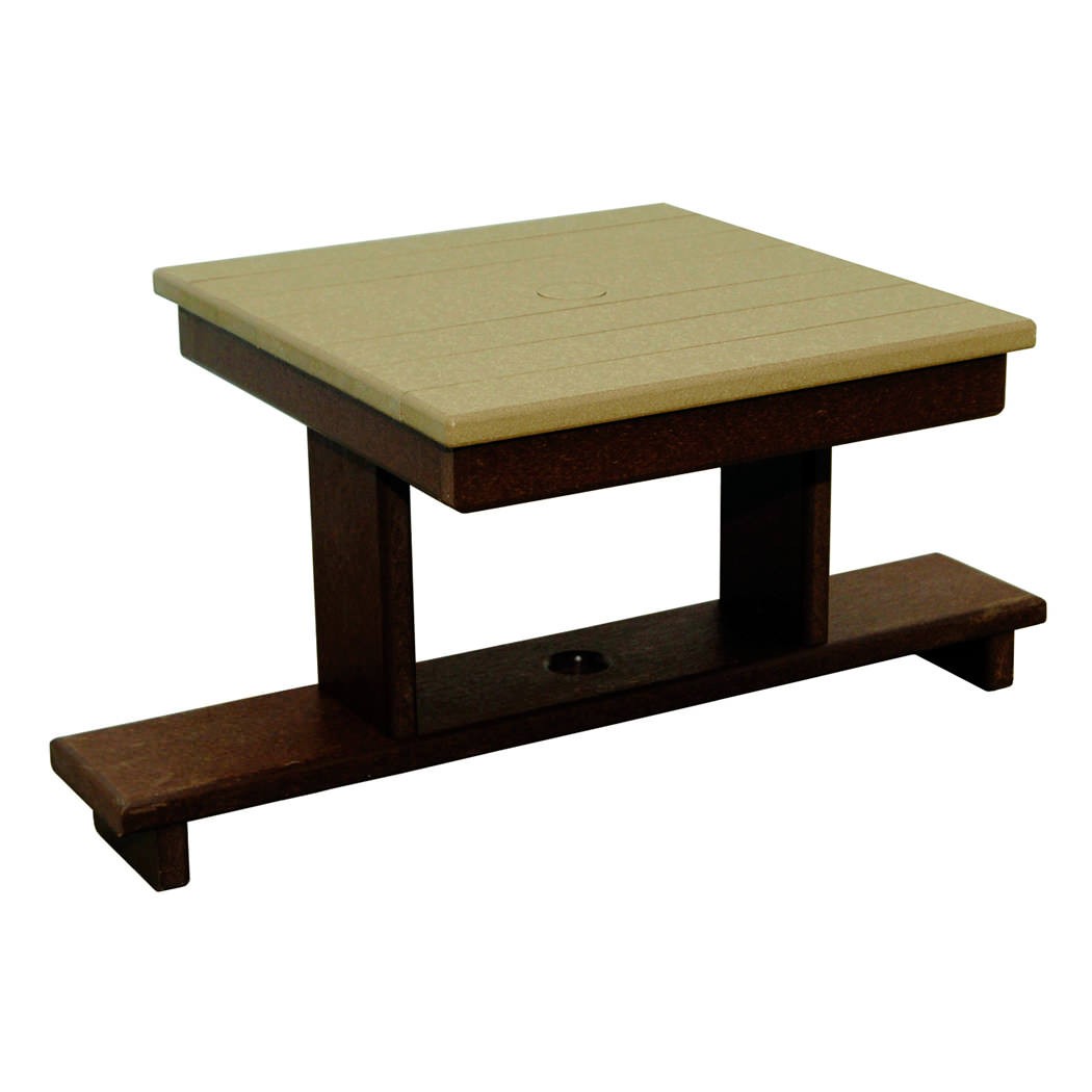 Amish Poly Gliding Settee Table