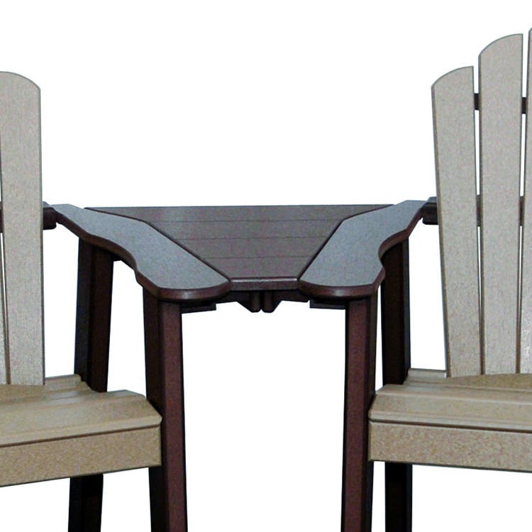 Amish Poly Insert Table For Snuggle-Back Chairs