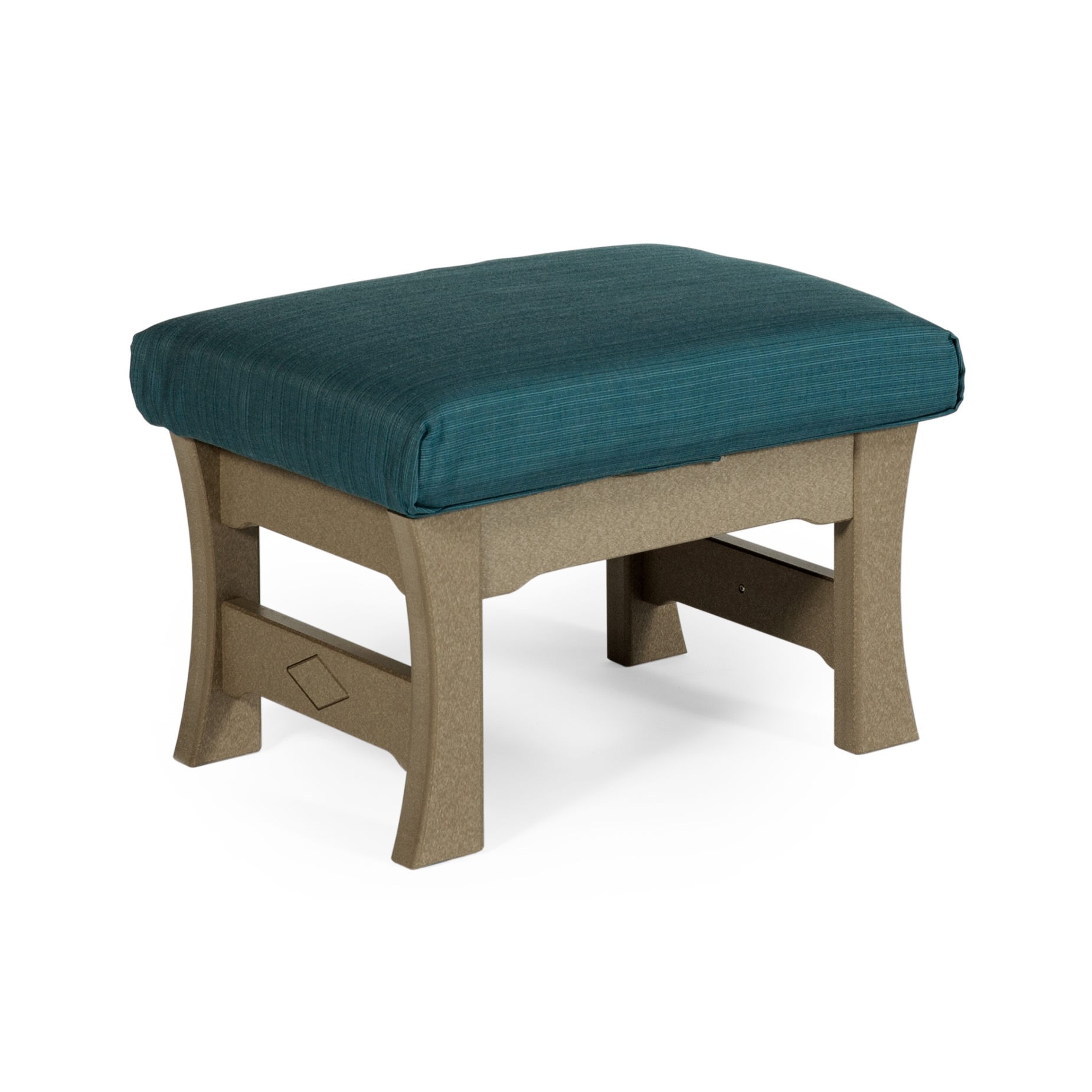 Amish Poly Mission Cushioned Ottoman