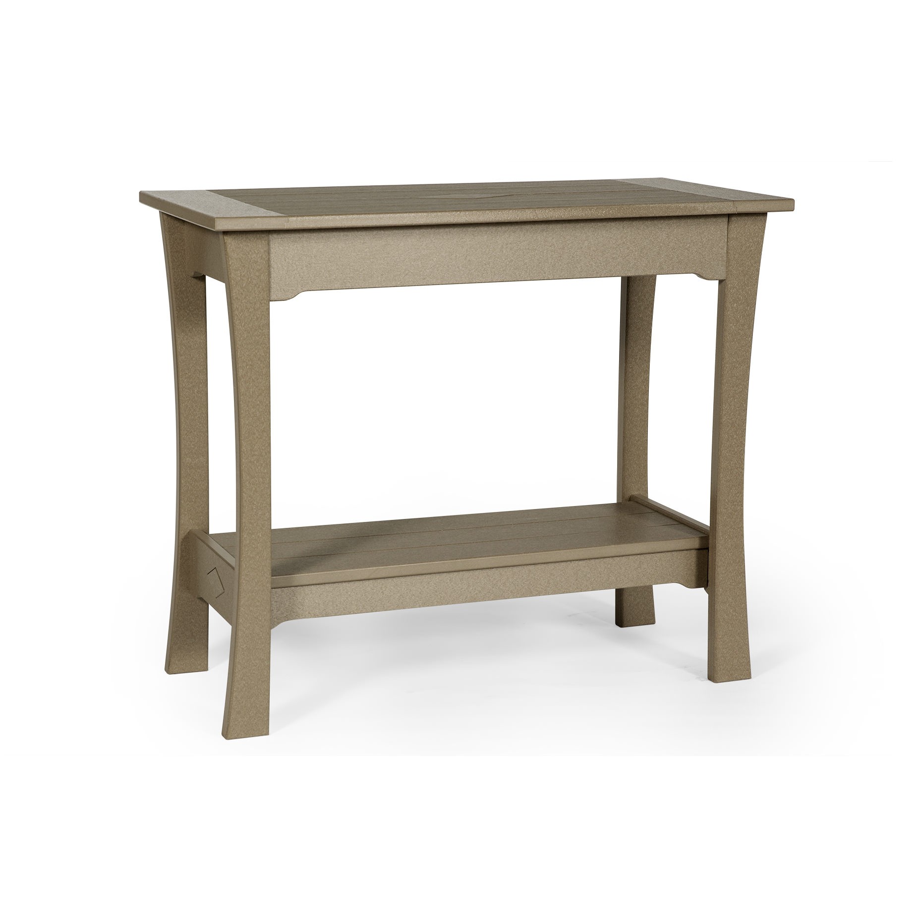 Amish Poly Mission Serving Table - Bar Height