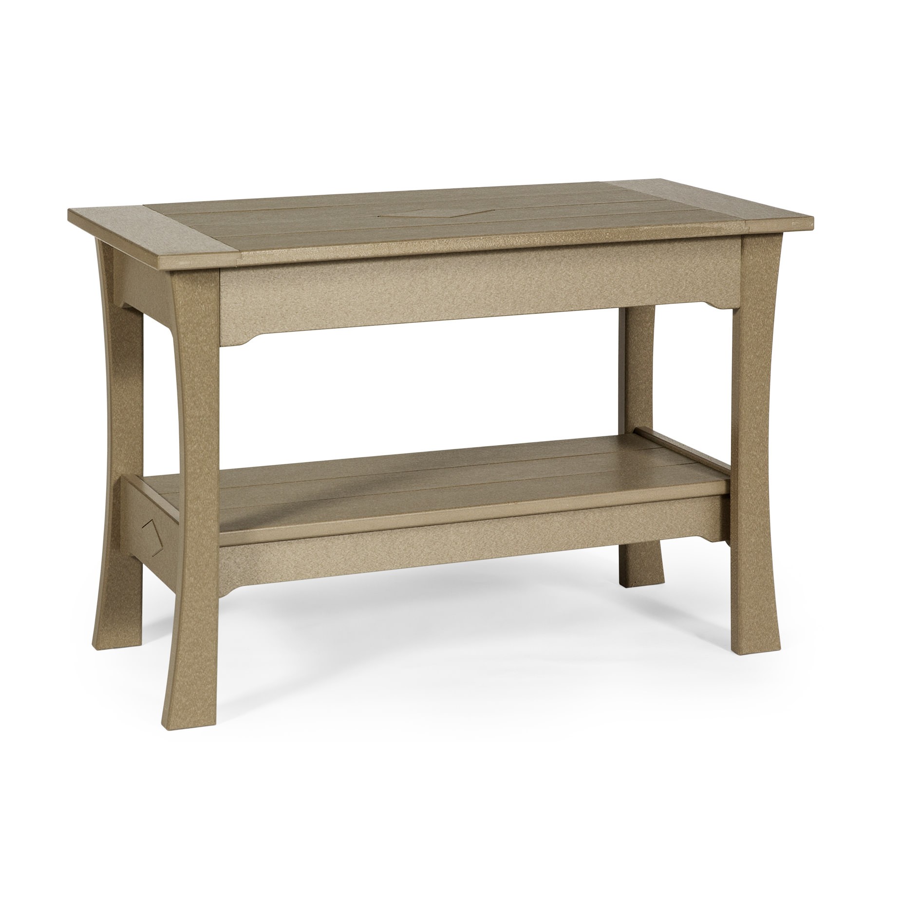 Amish Poly Mission Serving Table - Dining Height