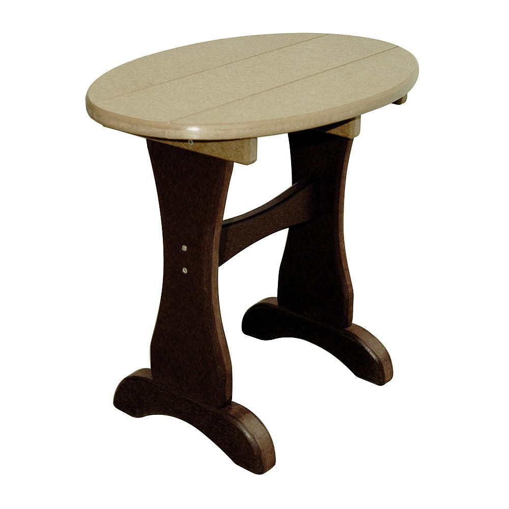 Amish Poly Oval End Table