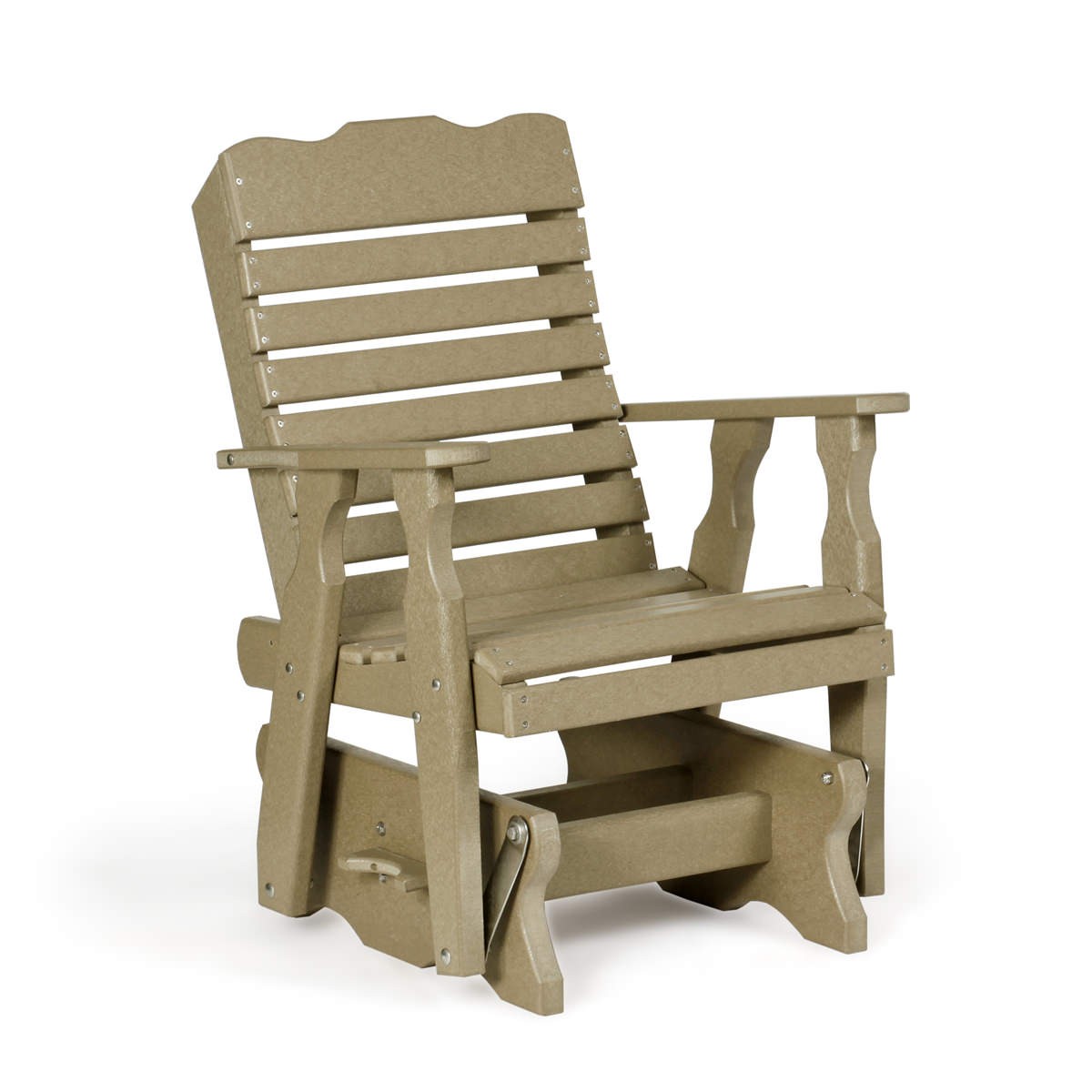 Amish Poly Curve-Back Glider Set