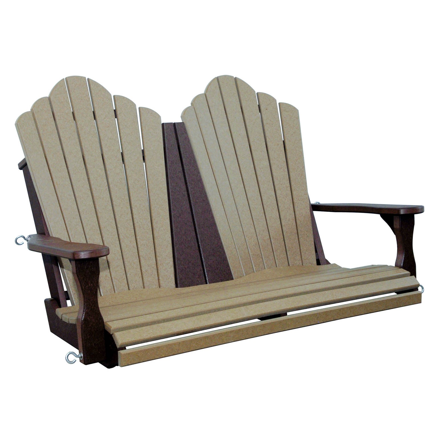 Amish Poly Snuggle-Back 4 ft Swing w/ Stainless Steel Chain