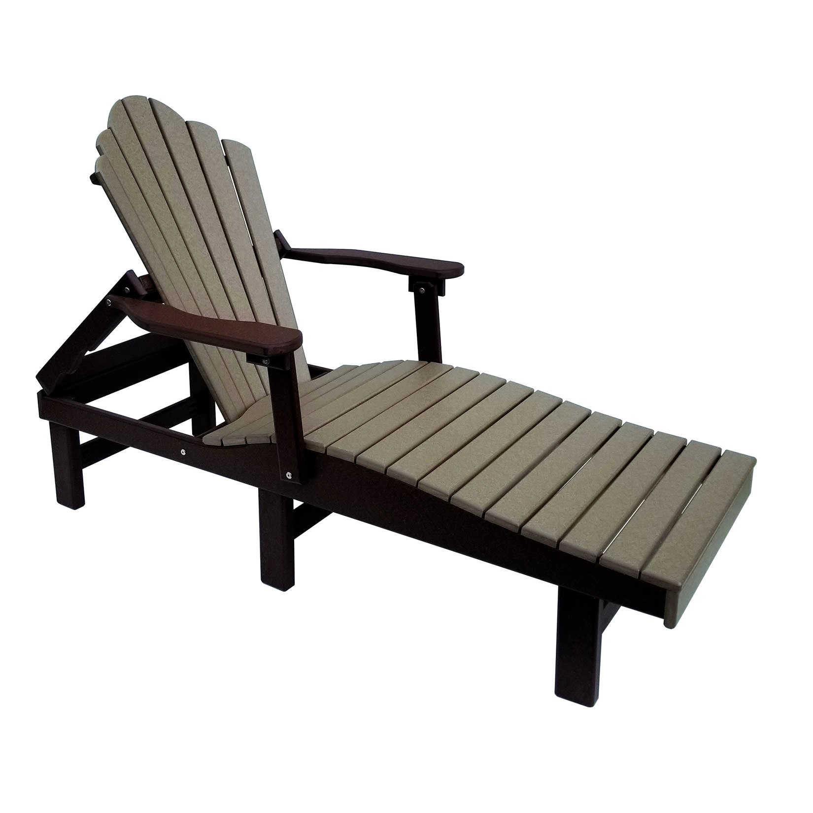 Amish Poly Snuggle-Back Chaise Lounge - Sold in Pairs