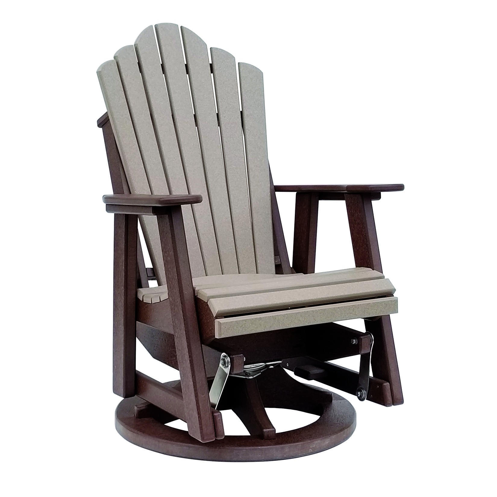 Amish Poly Snuggle-Back Swivel Glider - Sold in Pairs