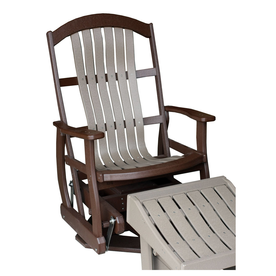 Amish Poly 2' Cottage Swivel Glider