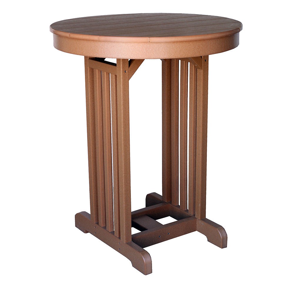 Amish Poly 33 Round Pub Table