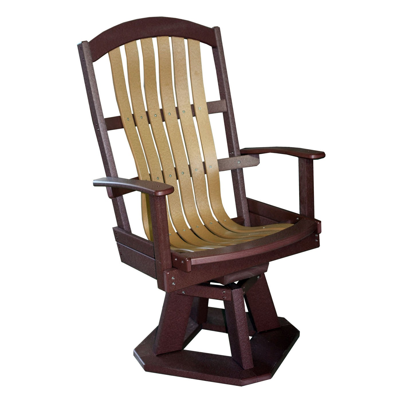 Amish Poly Classic Swivel Chair