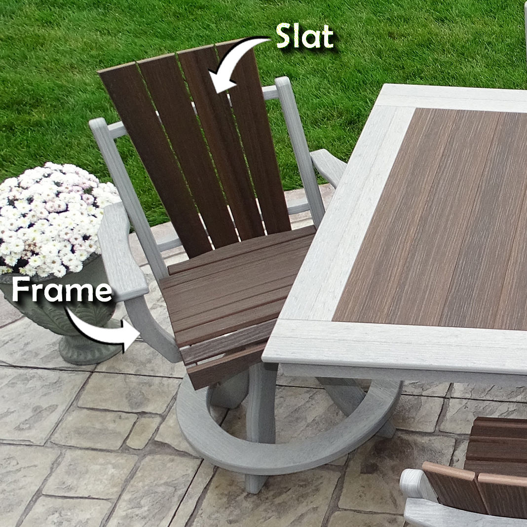 Amish Poly Daisy Bar Side Chair - Sold in Pairs