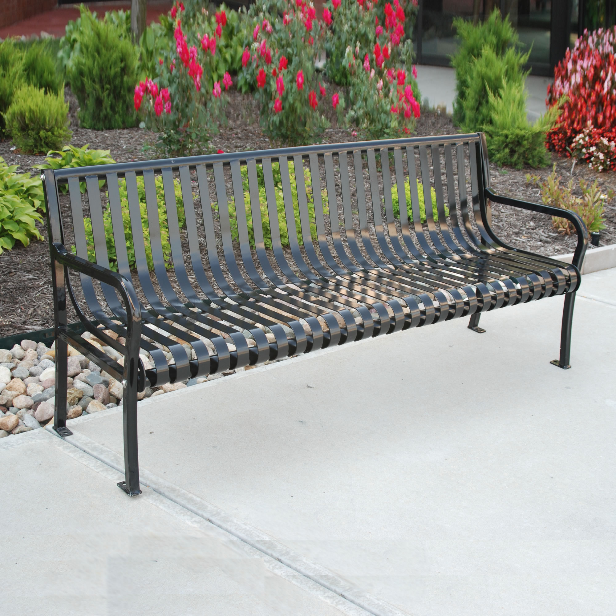 Frog Furnishings Aspen 6 ft Steel Bench