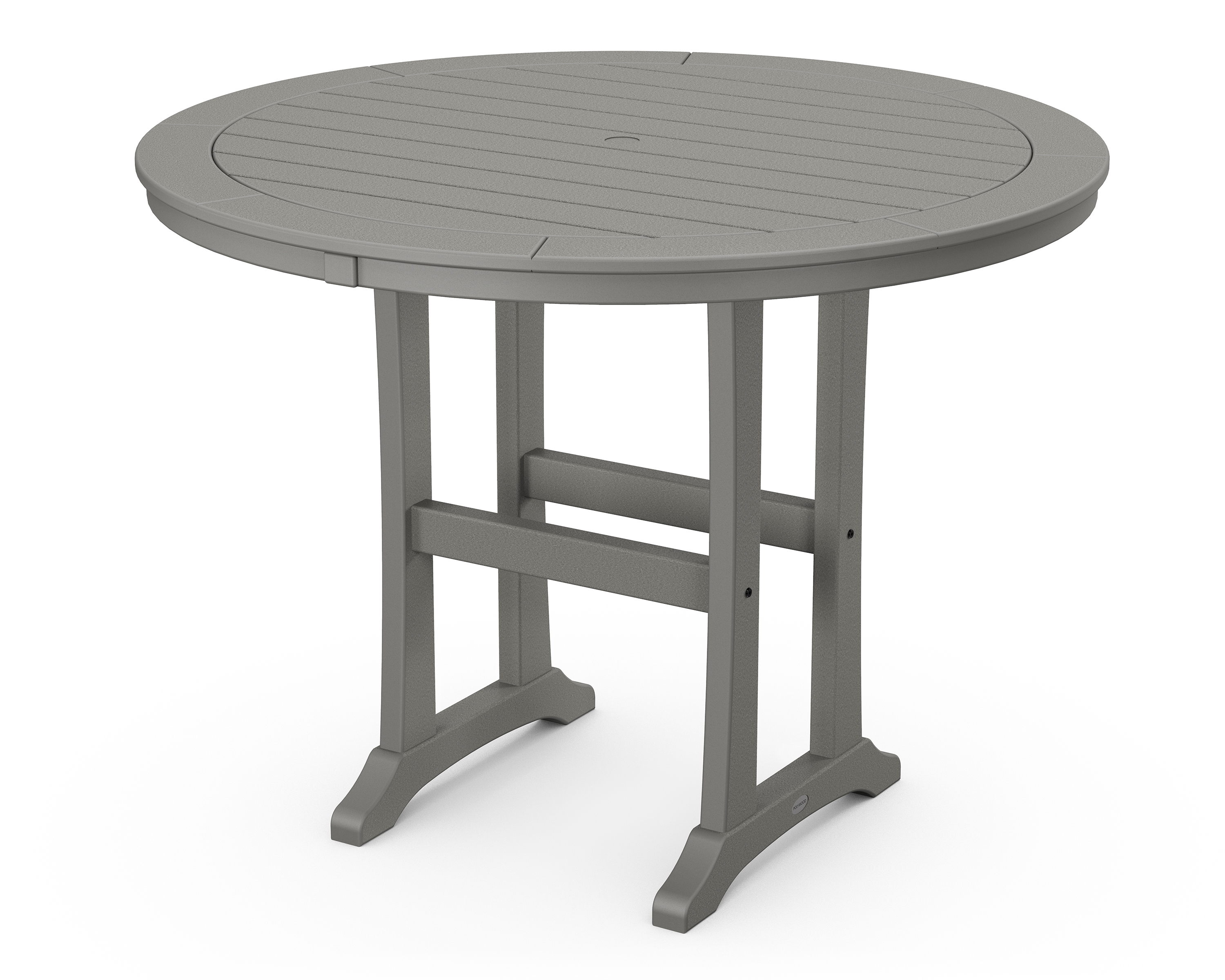 POLYWOOD Nautical Trestle 48" Round Counter Table