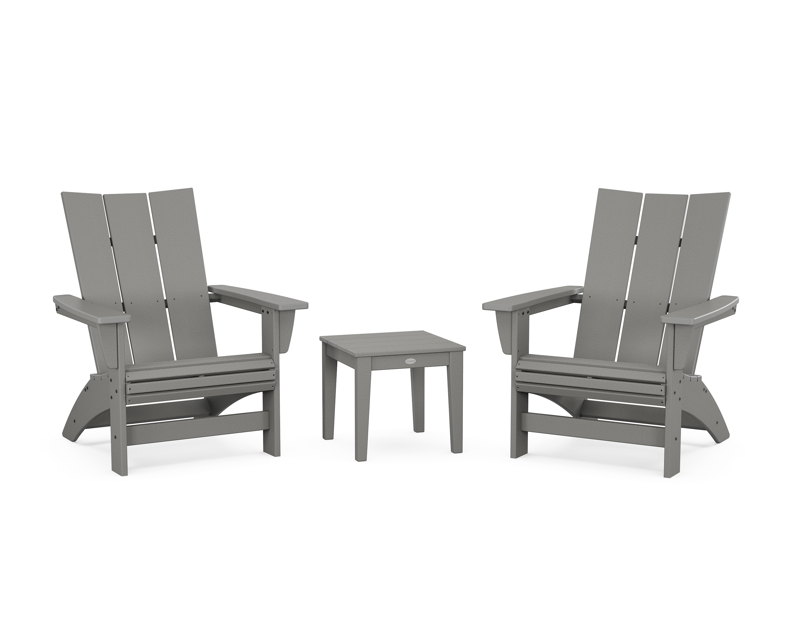 POLYWOOD 3-Piece Modern Grand Adirondack Set