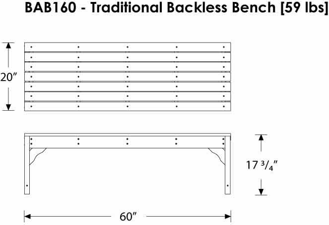 POLYWOOD® Nautical Picnic Dining Set