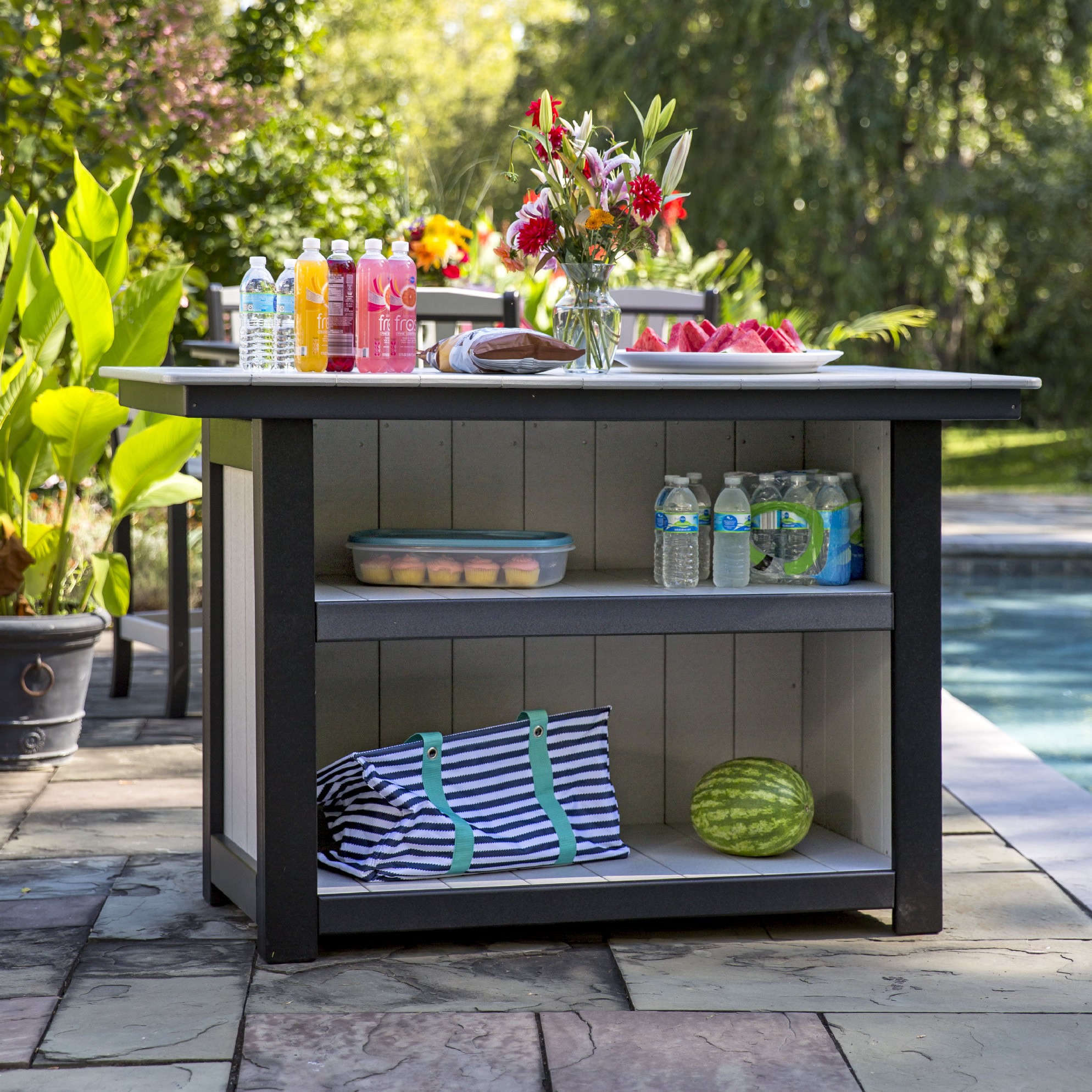 Amish Poly Bar & Stool Set