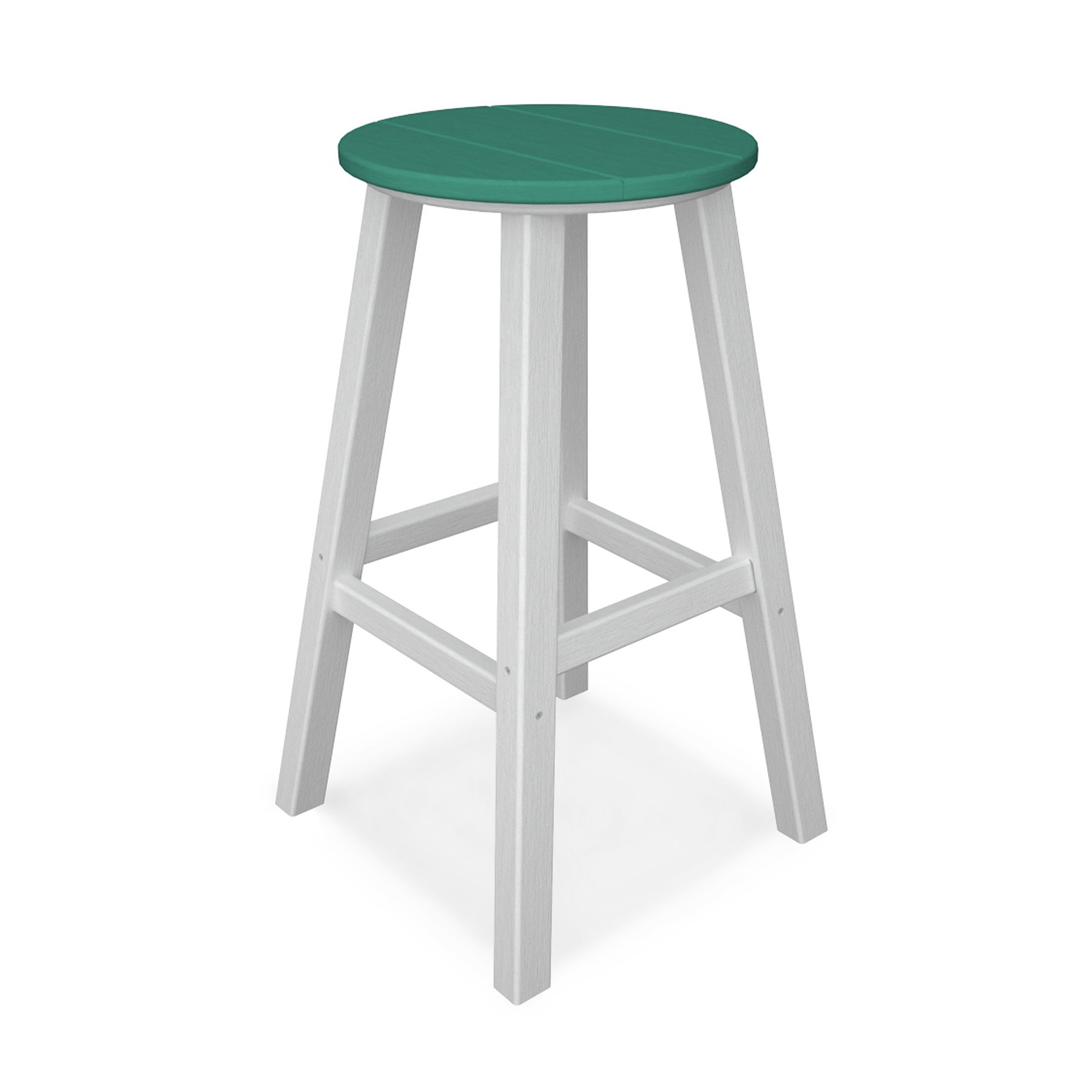 POLYWOOD Contempo 30 In Round Bar Stool (Sold in Pairs)