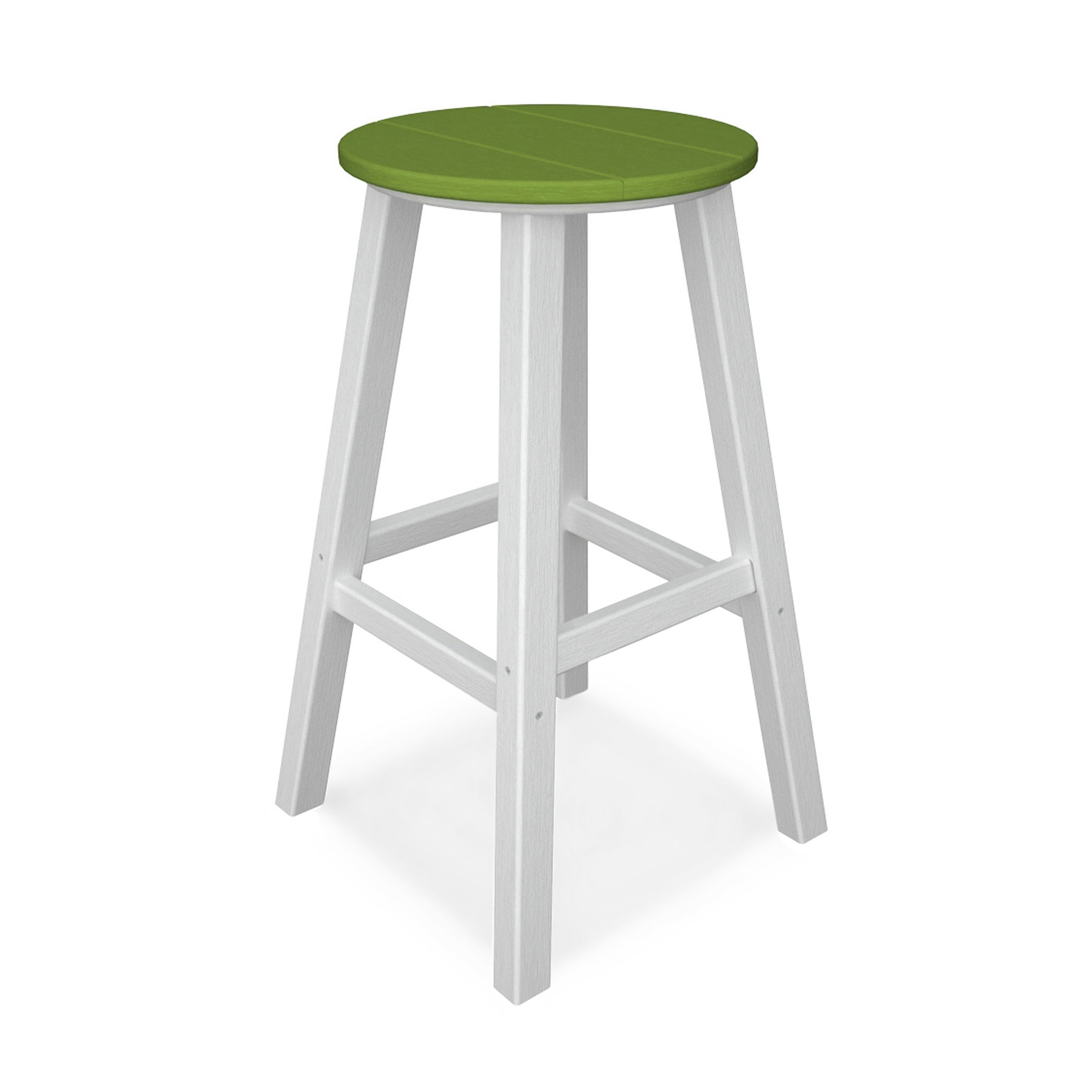 POLYWOOD Contempo 30 In Round Bar Stool (Sold in Pairs)