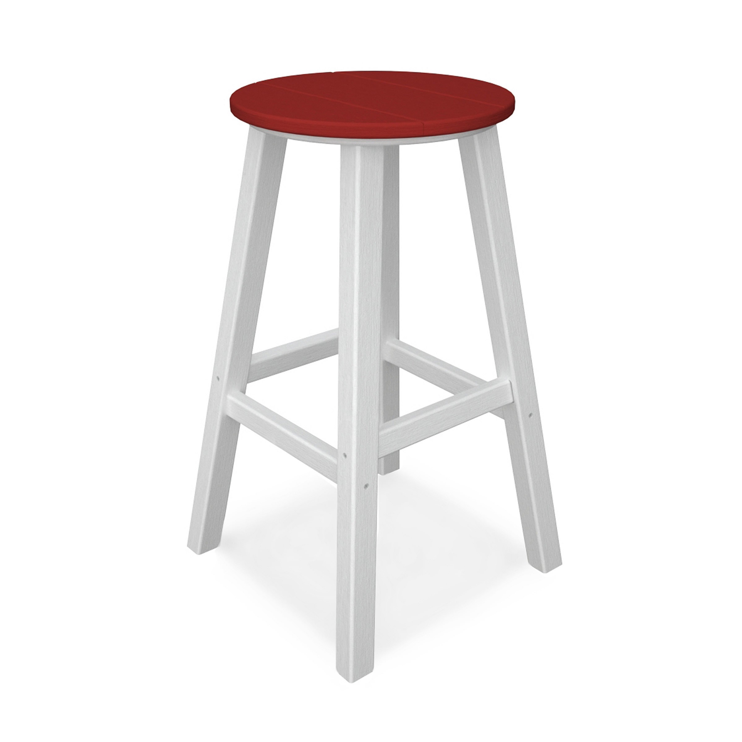 POLYWOOD Contempo 30 In Round Bar Stool (Sold in Pairs)