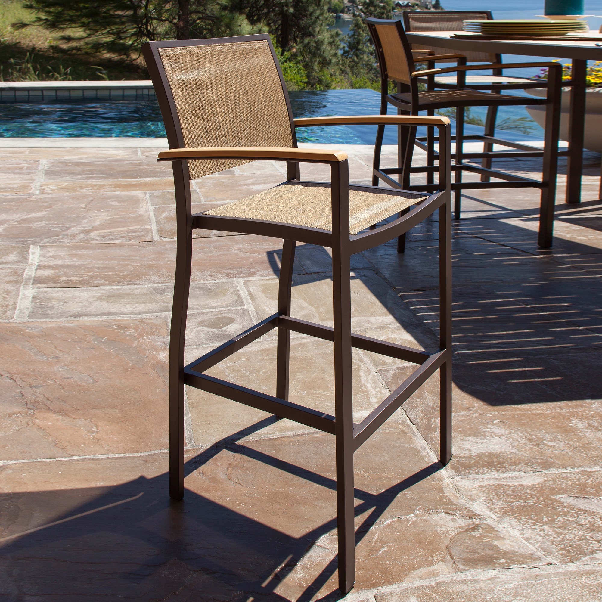 POLYWOOD Bayline Bar Arm Chair