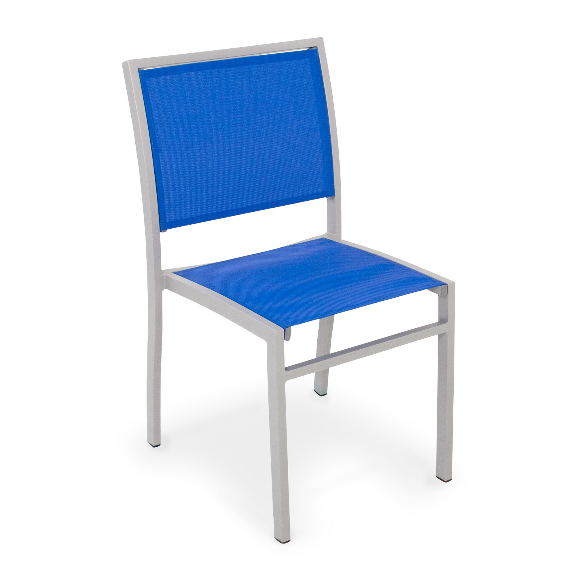 Royal Blue on Silver