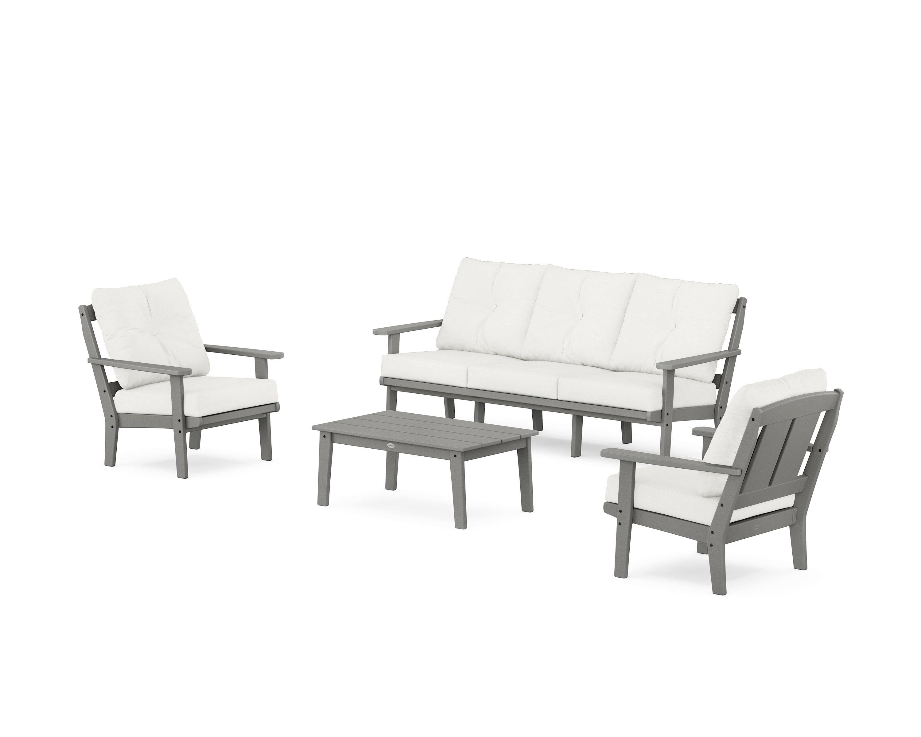 POLYWOOD Mission 4-Piece Deep Seating Set with Sofa