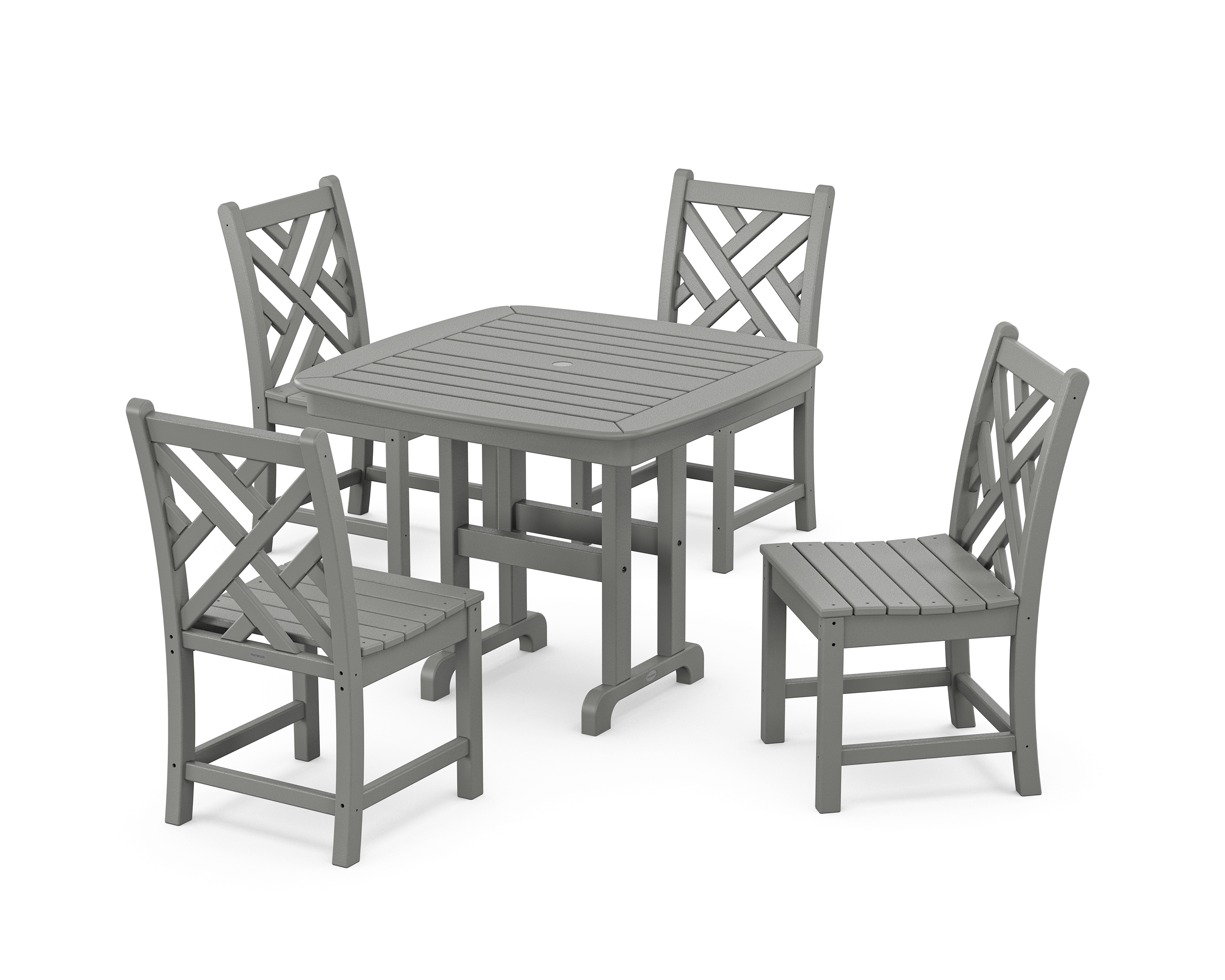 POLYWOOD Chippendale 5-Piece Side Chair Dining Set