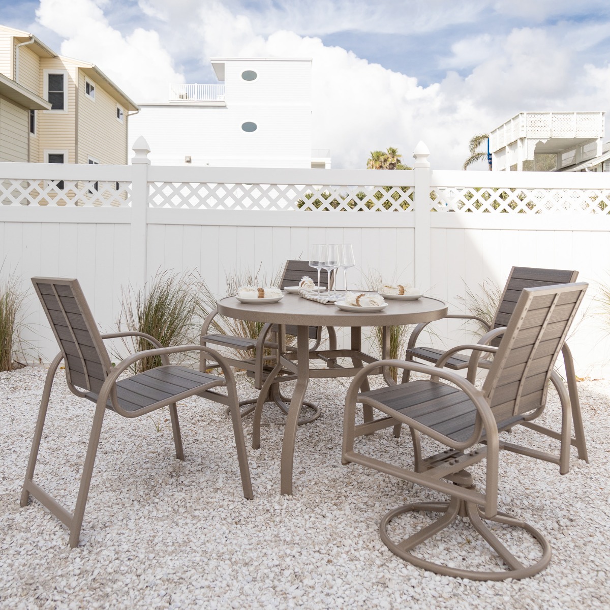 Shown with Murphy Dining Chairs and Swivel Chairs - sold separately
