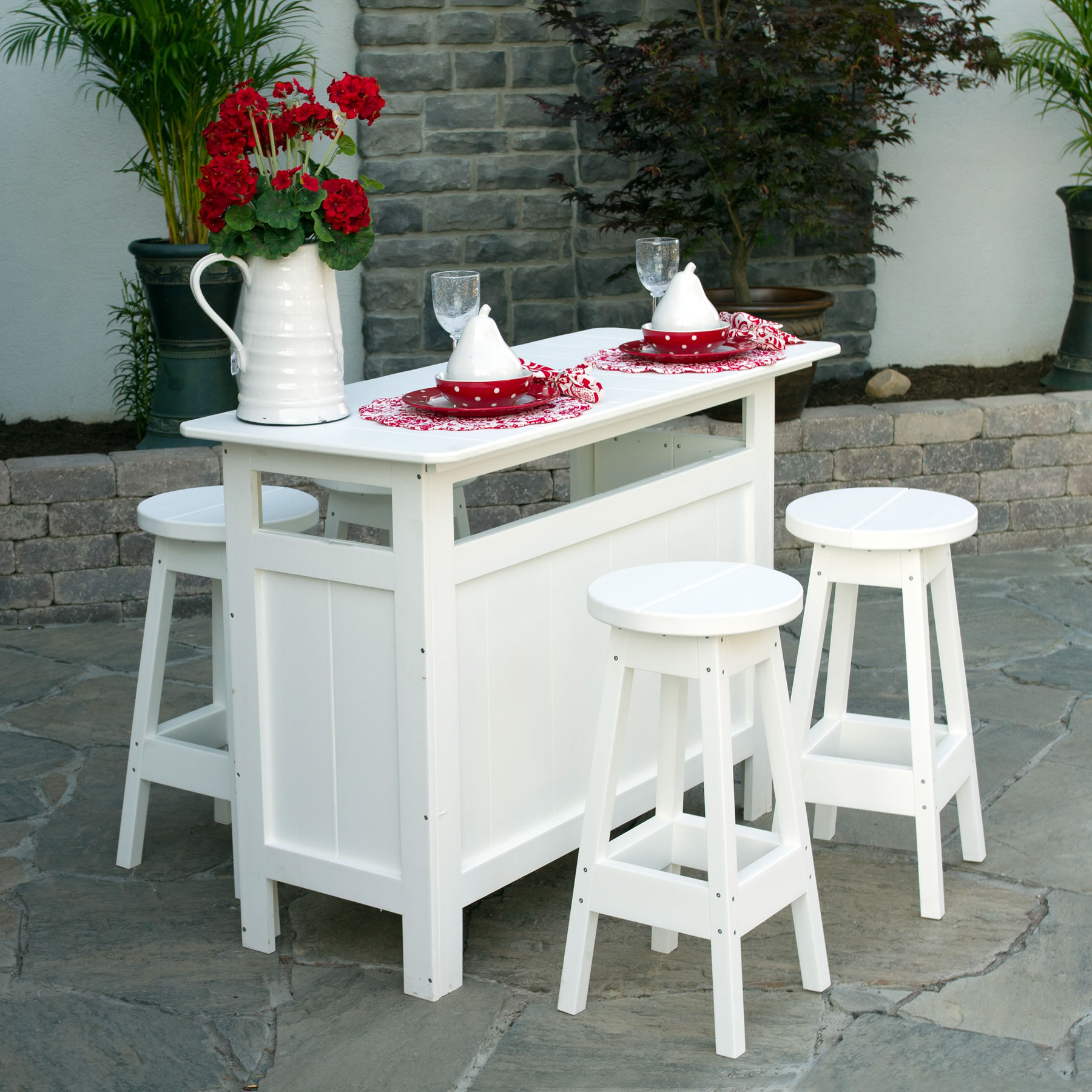 Berlin Gardens Outdoor Poly Bar Set