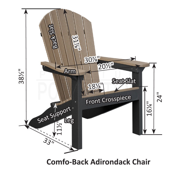 Berlin Gardens Comfo-Back Adirondack Conversation Set