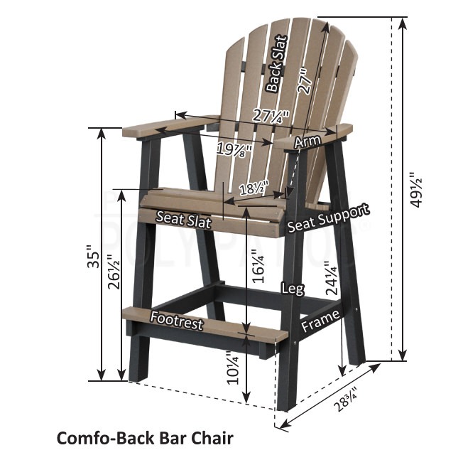 Berlin Gardens Elite Comfo-Back Bar Chair