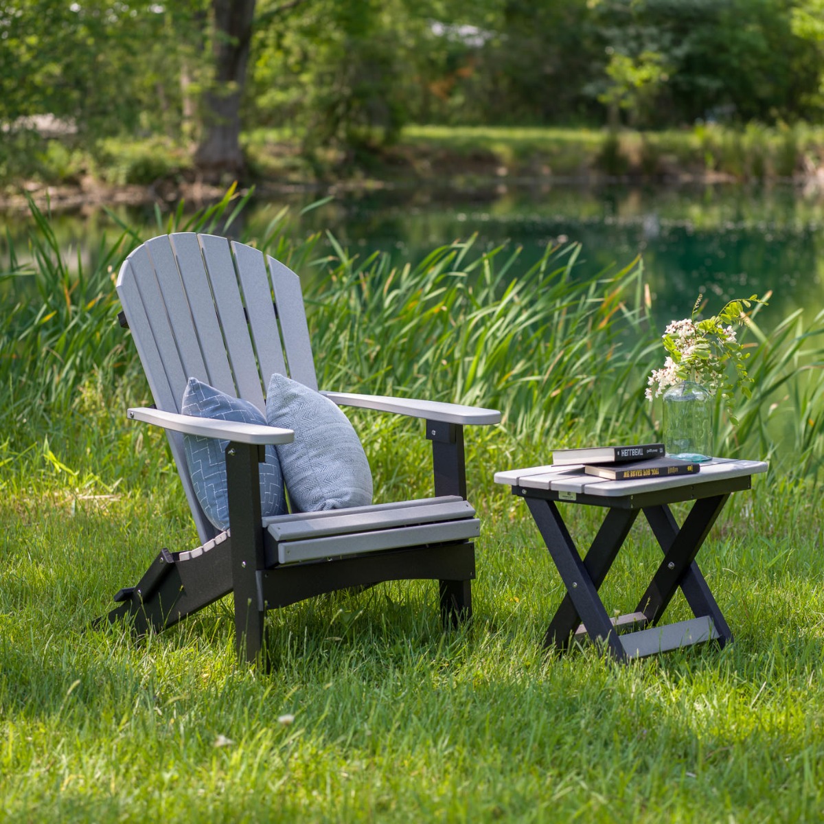 Berlin Gardens Comfo-Back Folding Adirondack Chair