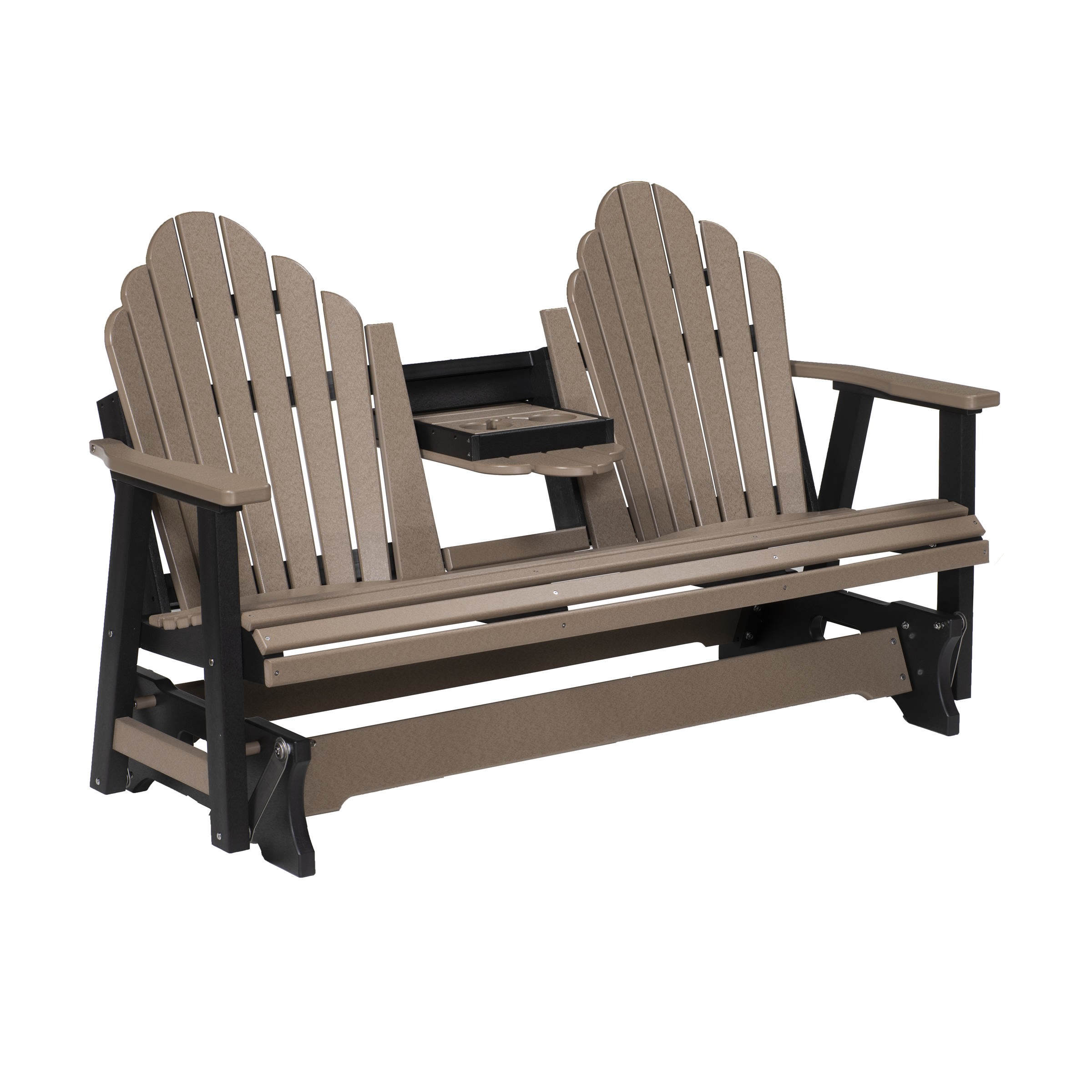 Berlin Gardens Cozi-Back 5 ft Poly Glider with Console