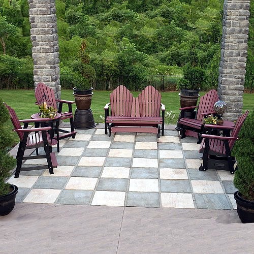 Berlin Gardens Cozi-Back Patio Seating Set