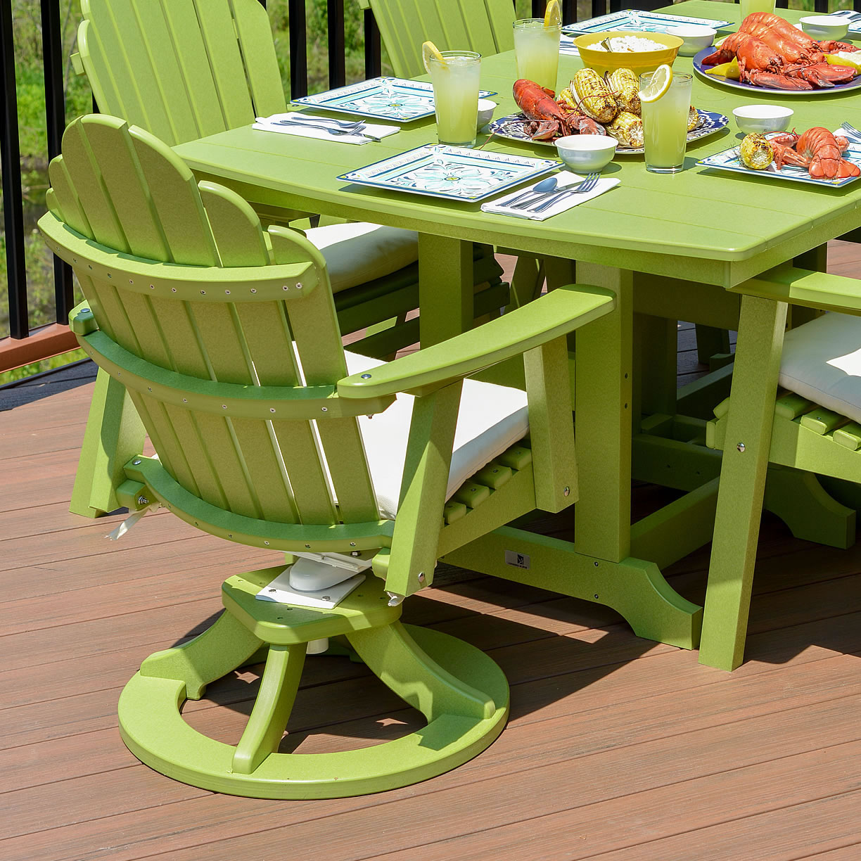 Berlin Gardens Cozi-Back Swivel Rocker Dining Chair